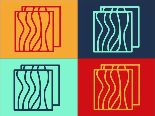 Modèle Logo Surface Contreplaqué Simple Icône Plate Surface Bois Fond — Image vectorielle