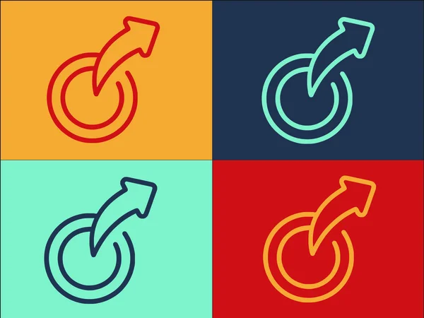 Antwortknopf Logo Vorlage Einfache Flache Symbol Der Taste Geschäft Handy — Stockvektor