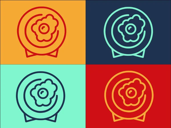 Restoran Kızarmış Yumurta Logosu Şablonu, Lokanta, Yemek, Yemek Simgesi