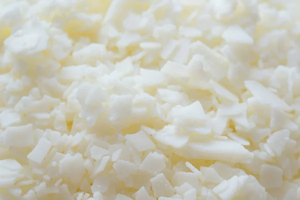 White Soy Wax Closeup Seective Focus — Stock Photo, Image