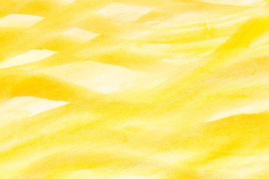 Kağıt üzerine sarı boyanmış suluboya arkaplan dokusu