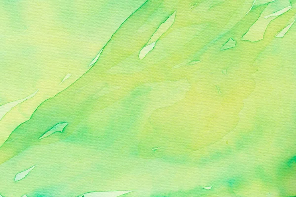 Pale Green Painted Watercolor Background Texture — Fotografia de Stock