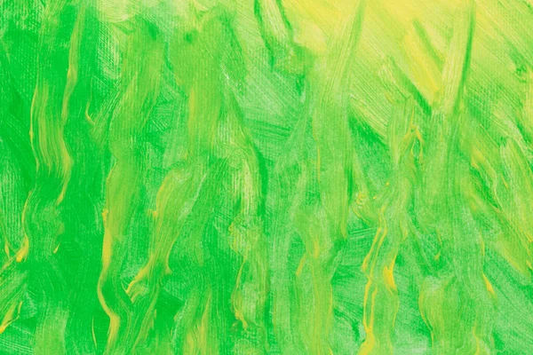 Cores Amarelas Verdes Pintadas Sobre Papel Textura Fundo — Fotografia de Stock