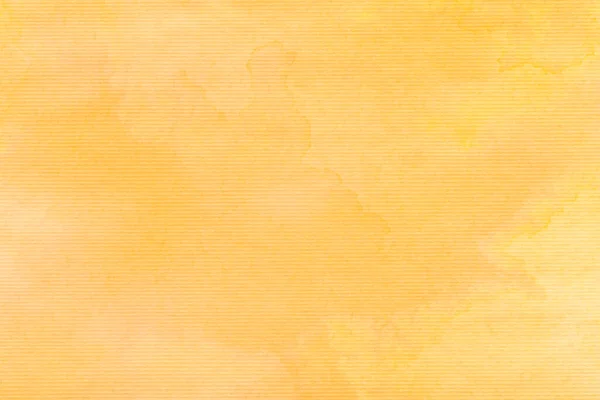 Yellow Color Painted Watercolor Background Texture — стоковое фото