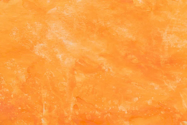 Orange Lackiertes Aquarell Auf Papier Hintergrund Textur — Stockfoto