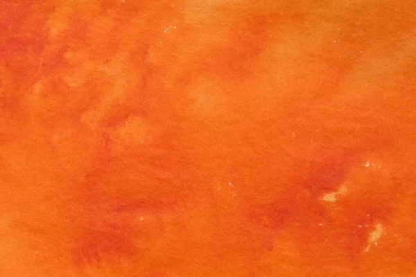 Orange Lackiertes Aquarell Auf Papier Hintergrund Textur — Stockfoto