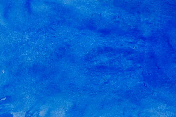 纸背纹理上的蓝色水彩画 — 图库照片