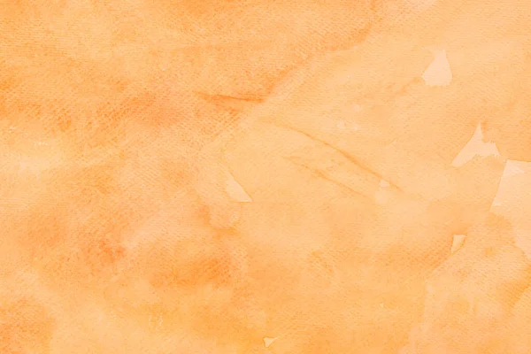 Acuarela Pintada Naranja Pálida Sobre Fondo Papel Textura — Foto de Stock