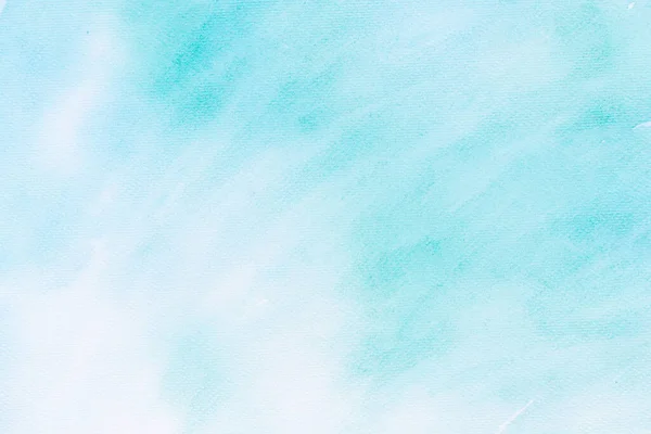 Blue White Color Painted Watercolor Background Texture — Photo