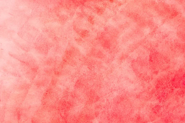 Red Color Painted Watercolor Background Texture — Stockfoto