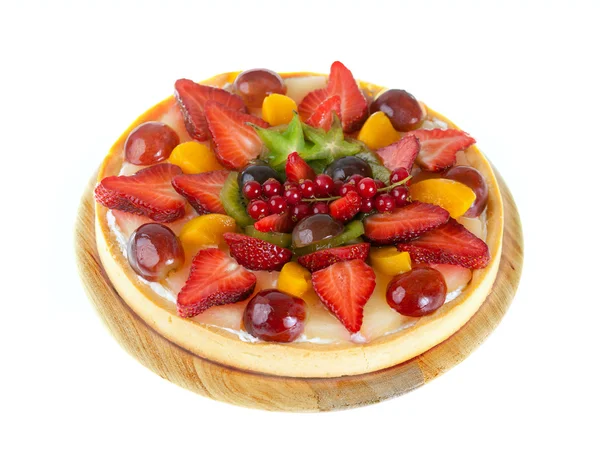 Tarta con frutas y bayas — Foto de Stock