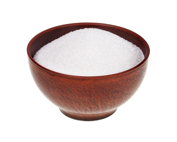 Suiker in de aarden bowl — Stockfoto