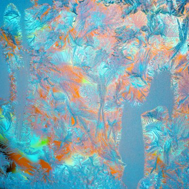 Penceredeki soğuk desen