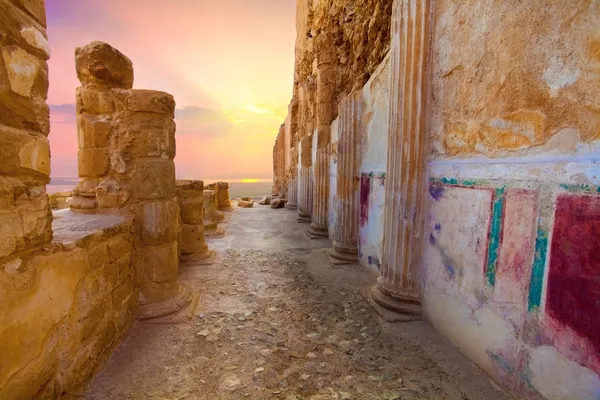 Ruinas del palacio de Masada del rey Herodes —  Fotos de Stock