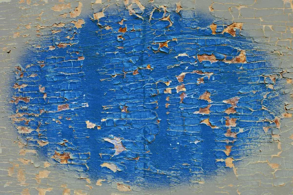 Peinture bleue écaillée — Photo