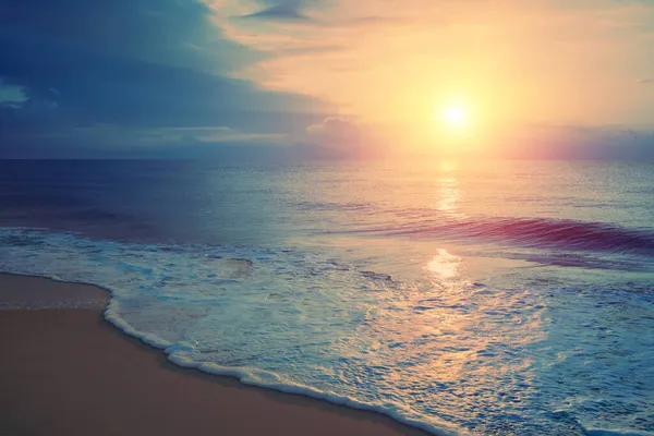 Paesaggio Marino Mattina Presto Alba Sul Mare Paesaggio Naturale — Foto Stock