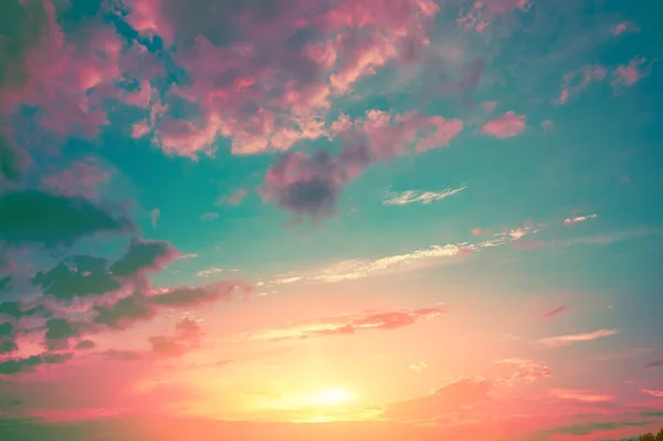 Барвисте Хмарне Небо Заході Сонця Колір Градієнта Небесна Текстура Абстрактний — стокове фото