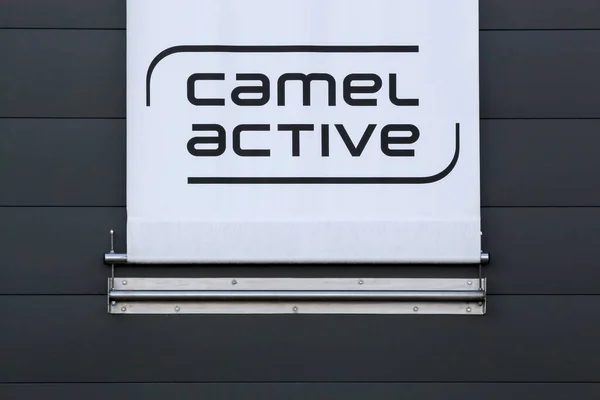 Villefranche Francia Julio 2021 Logotipo Activo Camello Una Pared Camel — Foto de Stock