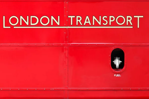 Londres Sinal Transporte Ônibus — Fotografia de Stock