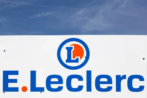 Macon Frankreich Juni 2021 Leclerc Logo Auf Einer Fassade Leclerc — Stockfoto