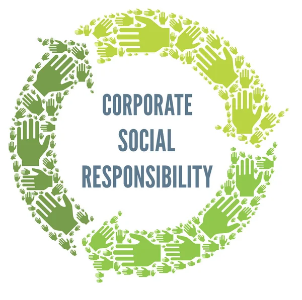Csr Corporate Social Responsibility Symbol — Zdjęcie stockowe