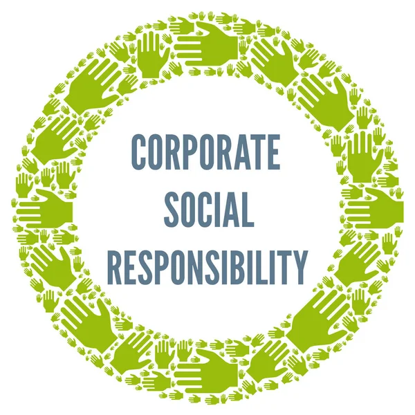 Csr Corporate Social Responsibility Symbol — Zdjęcie stockowe