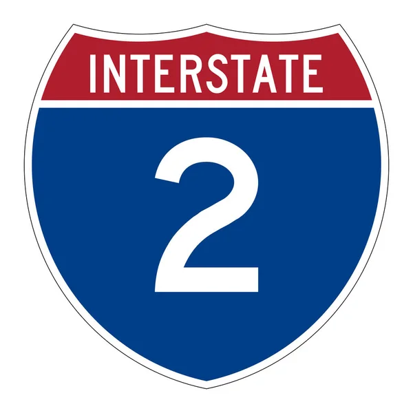 Interstate Highway Road Sign — стокове фото