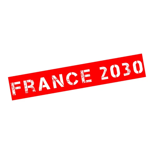 Rubber Stamp Text France 2030 — Stok Foto