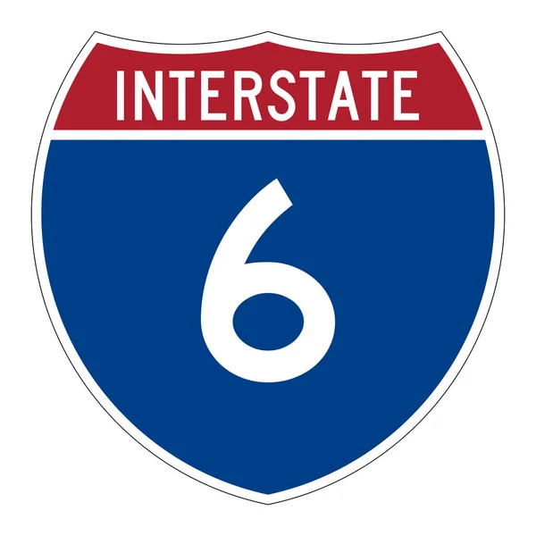 Interstate Highway Road Sign — стокове фото