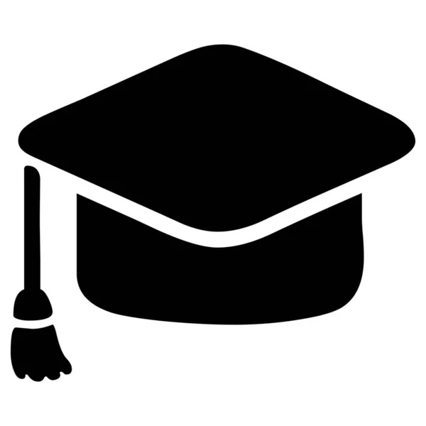 Graduation Cap Symbool Pictogram — Stockfoto