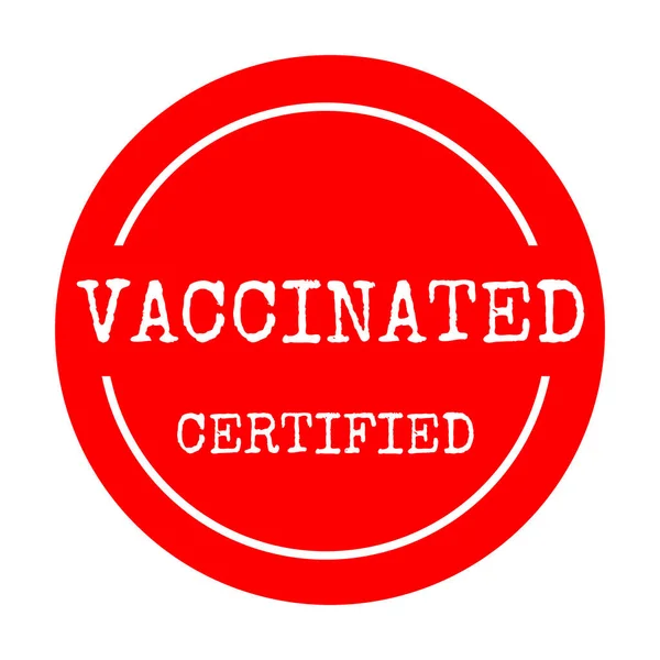 Simbolo Certificato Vaccinato Icona — Foto Stock