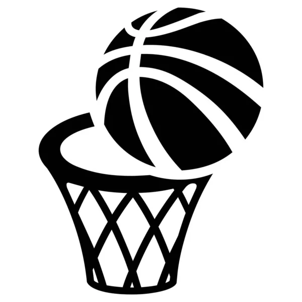 Kosárlabda Szimbólum Ikon Illusztráció — Stock Fotó