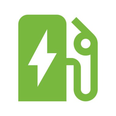 Elektrikli araba şarj simgesi simgesi