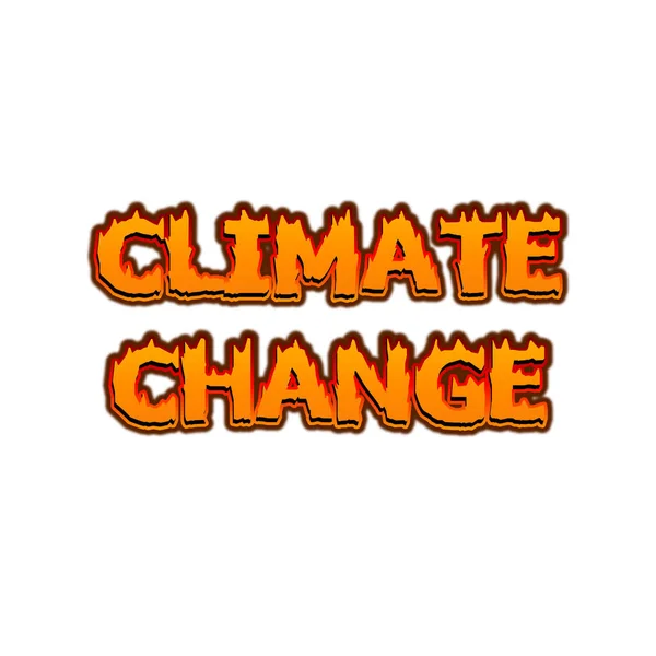 Illustrazione Icona Del Simbolo Del Cambiamento Climatico — Foto Stock