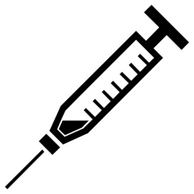Şırınga sembolü illüstrasyonu