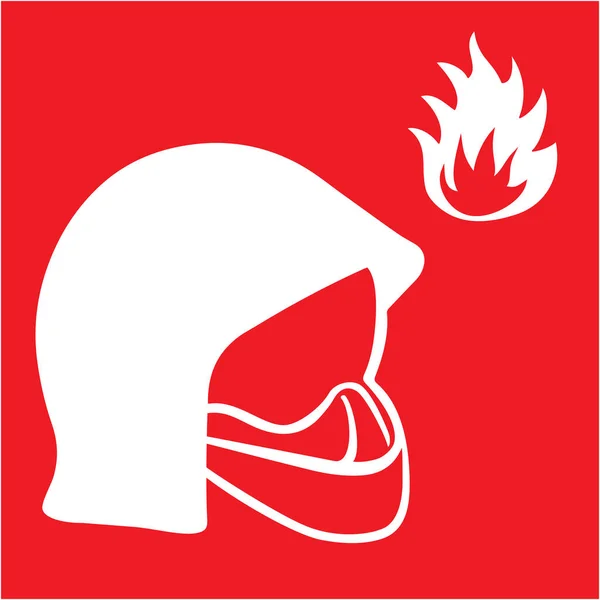 Символ Оборудования Пожарного Шлема — стоковое фото