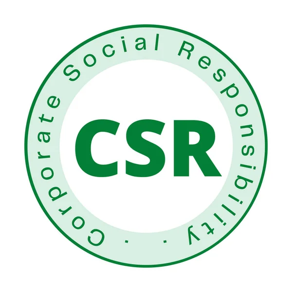 Csr Символ Суспільної Відповідальності — стокове фото