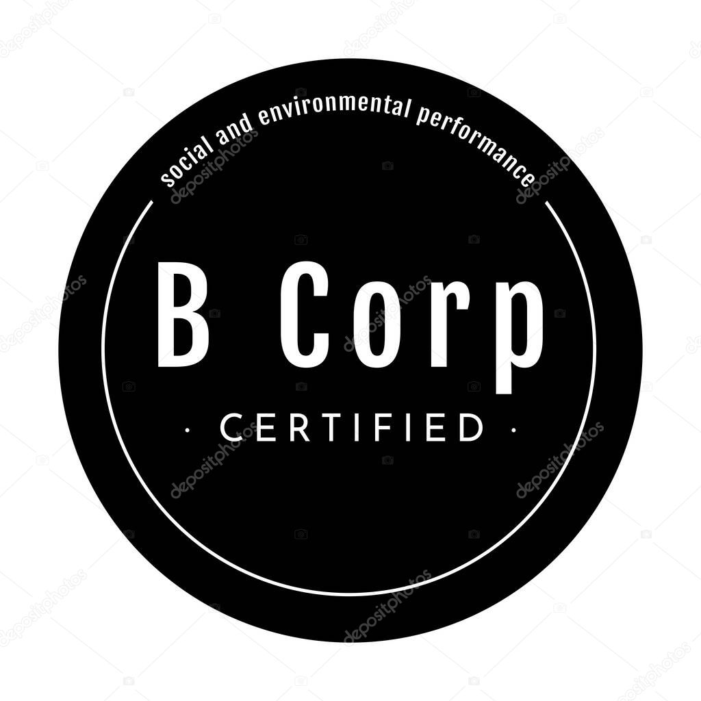 B corp certified symbol icon