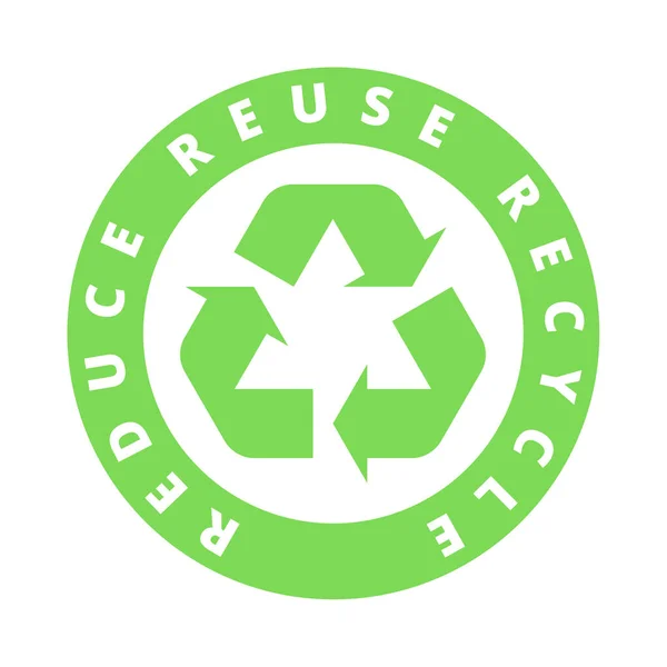 Reduzir Reutilizar Reciclar Ícone Símbolo — Fotografia de Stock