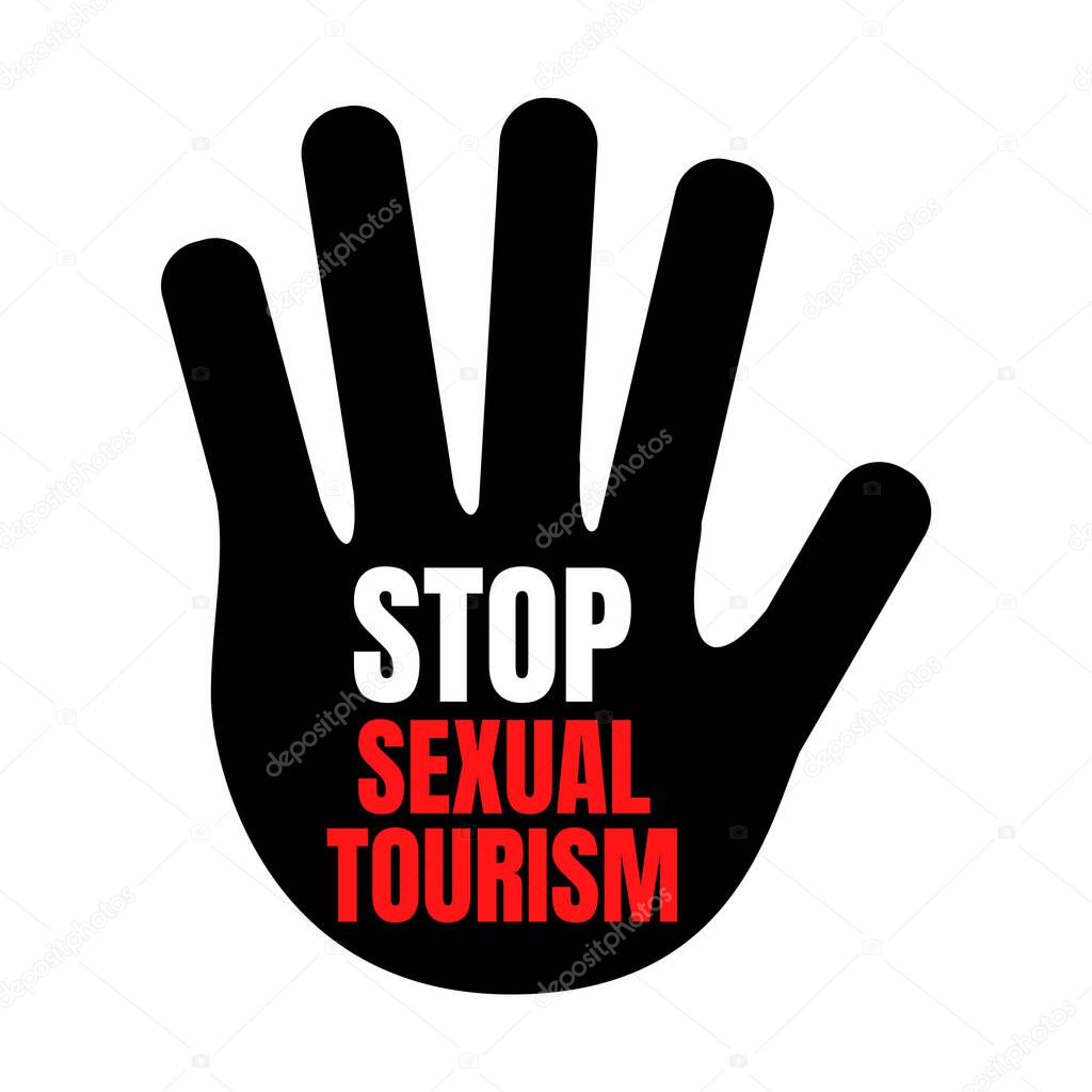 Stop sexism symbol icon illustration