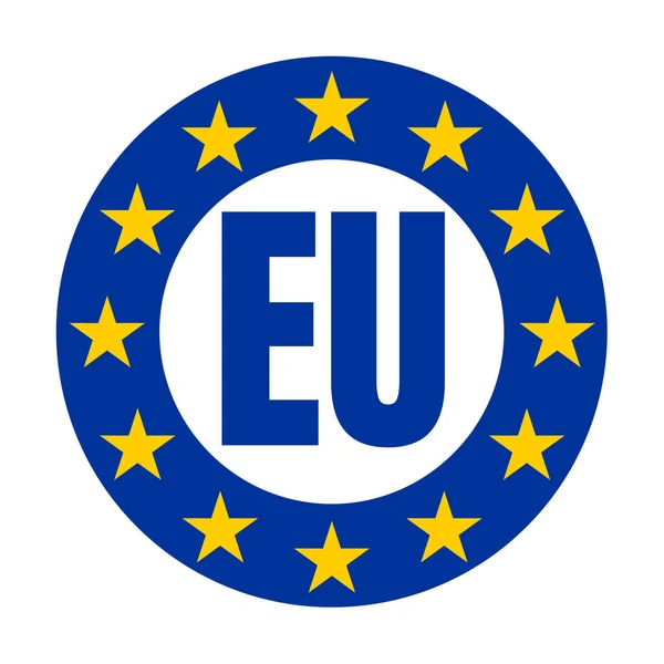 Ícone Símbolo União Europeia — Fotografia de Stock