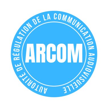 İşitsel ve dijital iletişim düzenleyici otorite sembolü ARCOM autorite de la communication auovisuelle et number erique in French language