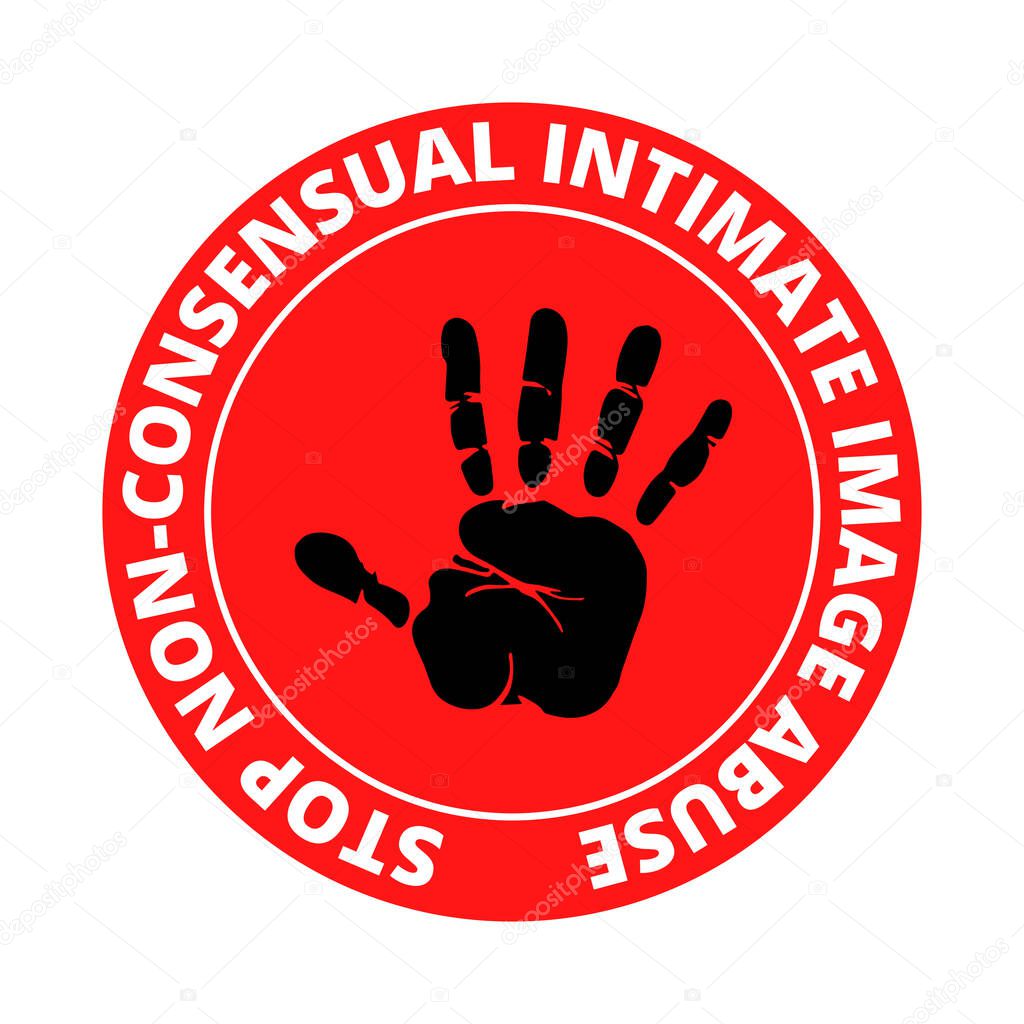 Stop non-consensual intimate image abuse symbol