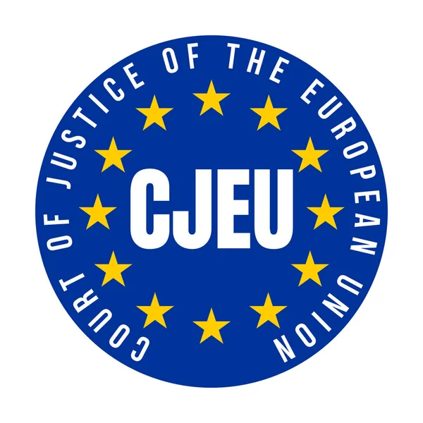 Cjeu Court Justice European Union Symbol — Stock Photo, Image