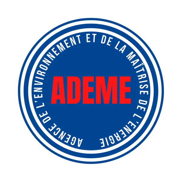 Ademe Umwelt Und Energiemanagement Agentur Frankreich Agence Environnement Maitrise Energie Stockbild