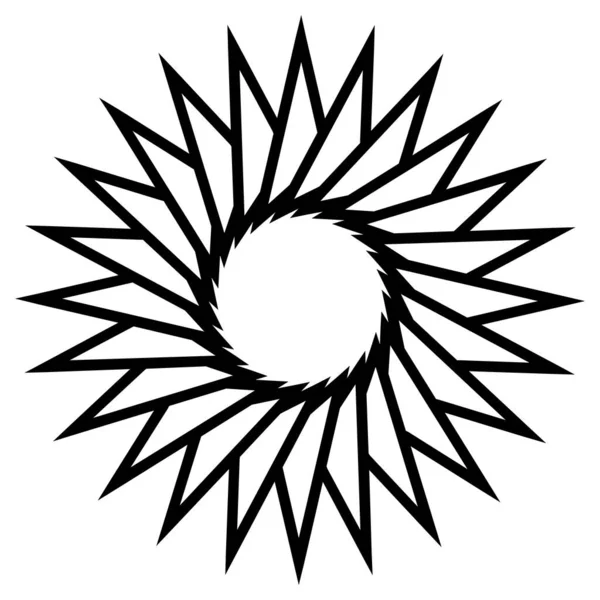 Kufic Pattern Symbol White Background — Stock Photo, Image