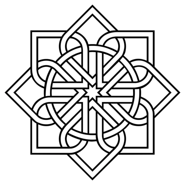 Kufic Pattern Symbol White Background — Stock Photo, Image
