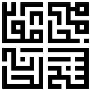 Beyaz arkaplan ile kufic desen