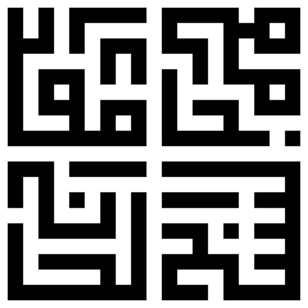 Kufic Muster Mit Weißem Hintergrund Stockbild