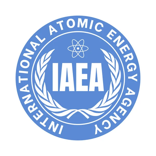 Symbol Der Internationalen Atomenergiebehörde Iaea lizenzfreie Stockbilder